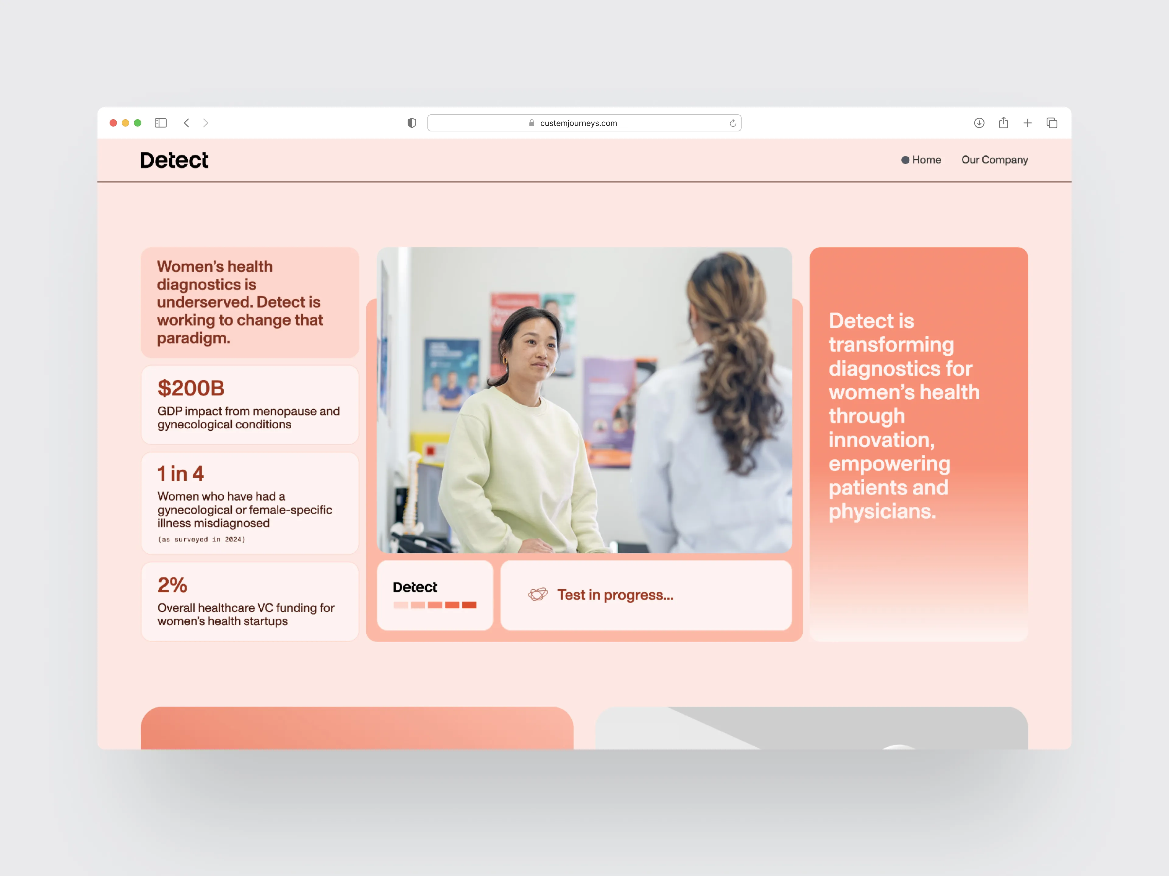 Homepage hero thumbnail for the Detect website.
